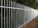 White Color Pvc Coated 2.4m Steel Palisade Fencing W Pale 70mm For Garden