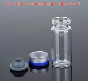 China 5ml 7ml 20ml Borosilicate Glass Vial Sterile Clear 10 Ml Vials With Caps on sale