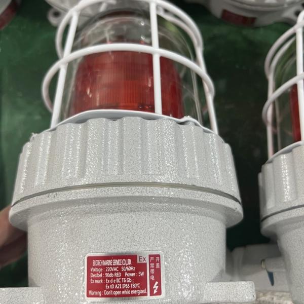 24vdc 36vdc 110vac Explosion Proof Strobe Lights ATEX 90db Red Yellow Visual Audible Lamp