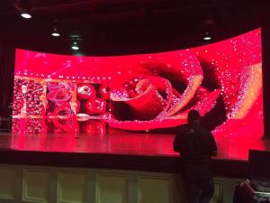 Wholesale Curved Mobile LED Backdrop Screen Rental , P4.81 LED Video Display Panel 5V 40A Panel Power from china suppliers