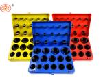 Black 382pcs Leakproof NBR O Rings In Red Blue Yellow O Ring Kits For Truck