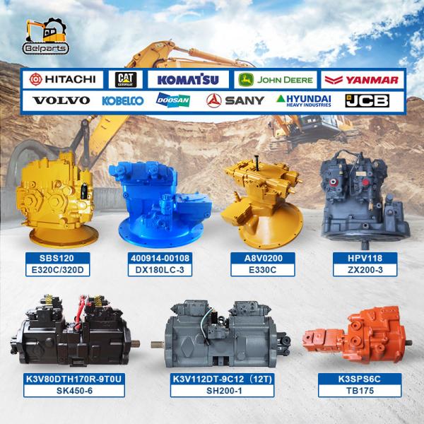 Belparts Excavator Hydraulic Pump E330C SH200-1 SK480-6 ZX200-3 For Main Pump