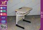 Epoxy Powder Coated Student Desk And Chair Set , Childrens School Desk And Chair