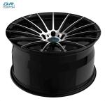 5-114.3 24 Inch Alloy Wheels Gloss Black 6061 T6 1 Piece Rims