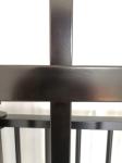 1.5m Steel Tubular Fencing Security High Bow Top Powder Coated Railings