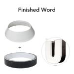 3D White Color Jewlite Neon Letter Aluminum J Cap Trim