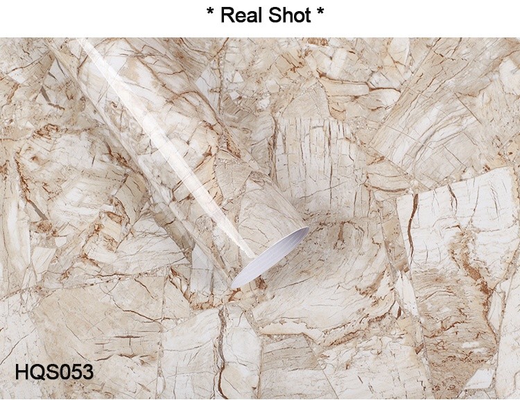 Anti-Static Interior Home 3D Self Adhesive Marble/Brick Wallpaper for Furniture/Bathroom/Kitchen