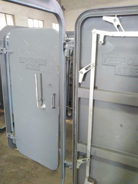 Single Handle Quick Opening Marine Weathertight Ship Hatch Door / Boat Steel