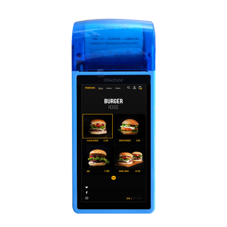 POS NFC Android Mobile POS Terminal With Label Or Receipt Printer