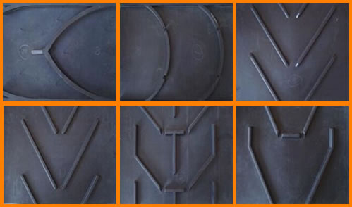 Chevron conveyor belts