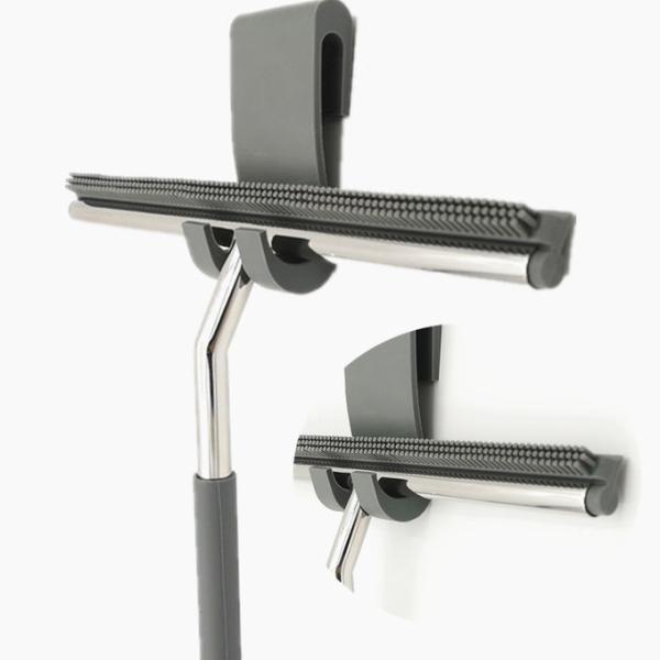 Chrome Polished Shower Glass Scraper / Window Wiper Squeegee Easy Insallation