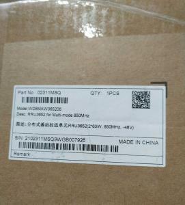 Wholesale rru3652-850m 02311MSQ WD5MAW365206 850mhz RRU3652-1800M 02311PBF DC RRU3652M-2100MHZ 02311MYR -48V from china suppliers