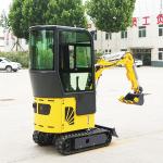 Multifunctions 1500kg Mini Track Excavator Earth Moving Machinery Compact Digger