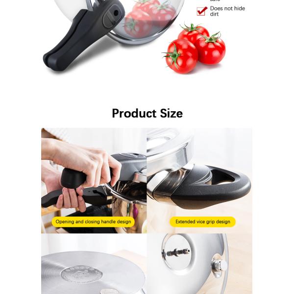 Custom Cookware 304 Stainless Pressure Cooker For Rice Cooking