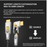 Buy cheap 8K 48G Optical HDMI Cable HDR EARC Optical Fiber 4k 60HZ 15M 30M 50M from wholesalers