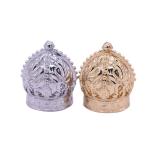 Gold Crown Zinc Alloy Perfume Bottle Caps Magnetic For Decorative Perfume