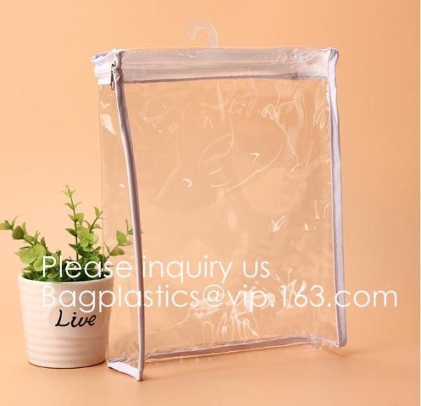 Clear PVC Zipper Pen Pencil Case, T-SHIRT PAC Pencil Bag Makeup Pouch, garment