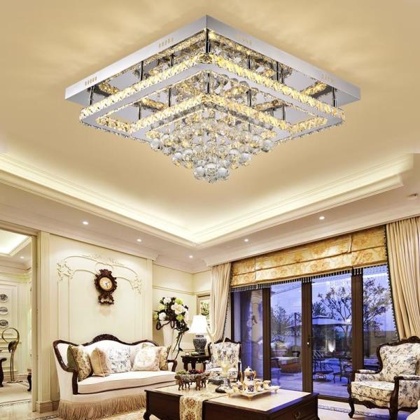 Square Crystal low ceiling chandelier Lights For Hallway Bedroom Kitchen (WH-CA