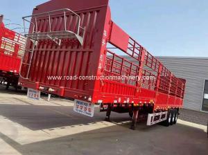 Wholesale Stake Fence 40 Ton 3 Axle Semi Container Trailer Mechanical Spring from china suppliers