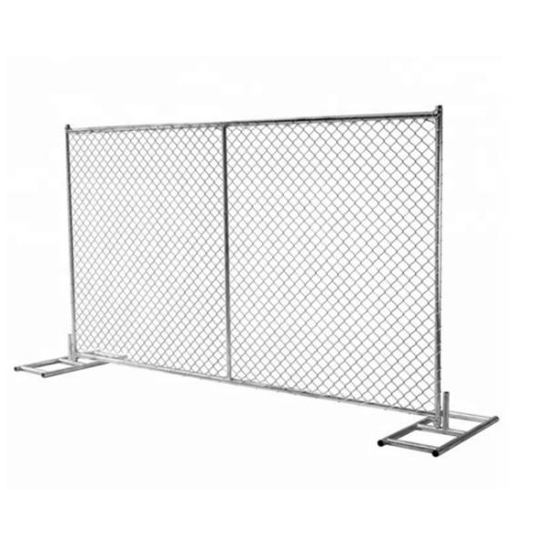 11 Gauge Portable 6x8 Chain Link Fence Panels Hot Dipped Galvanized