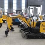 EPA Mini Crawler Excavators 1700kg Mini Excavator Swing Boom Canopy