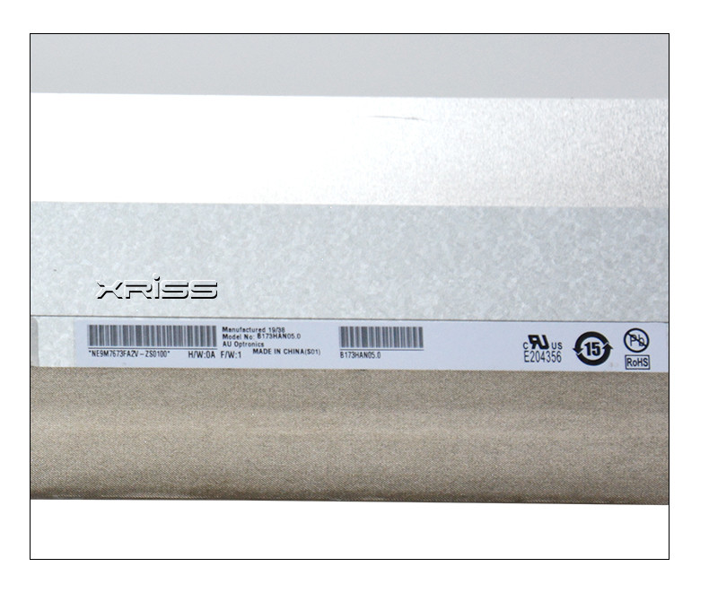 B173HAN05.0 EDP 17.3 Inch Laptop Screen 40 Pins 240Hz IPS 100% SRGB FHD