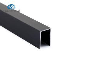 Wholesale 6063 Aluminium U Shaped Tile Trim For Floor Or Wall Decoration Black Color from china suppliers