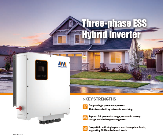 Support High-power Components Three Phase Residential Energy Storage Inverters 15KW