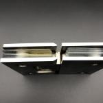 Zinc Alloy Polish Finish Shower Hinges for Foshan Shower Screen Installations