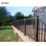 Black Outdoor Aluminum Balustrade Exterior Handrails SONCAP standard