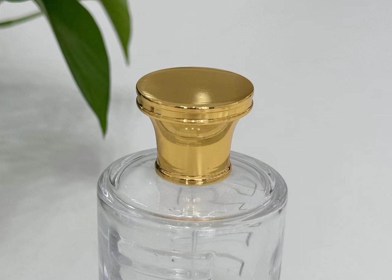Zinc Alloy Shiny High Quality Metal Perfume Cap For Enhancing Fragrance Presentation