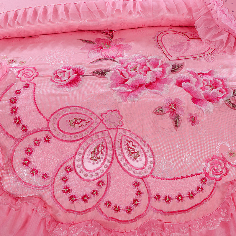 Bedding Set Luxury Wedding 100% Cotton 200TC Bed Sheet Quilt Bedding Anti-Pull Set