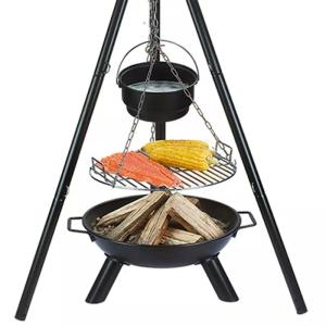 Wholesale 52x2cm Cooking Area Tripod Swivel Grill Outdoor Camping BBQ with Flame Safety Device from china suppliers