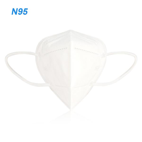 Disposable Civil Face Mask N95 Respirator Mask , Safety Flu Virus Proof N95 Face