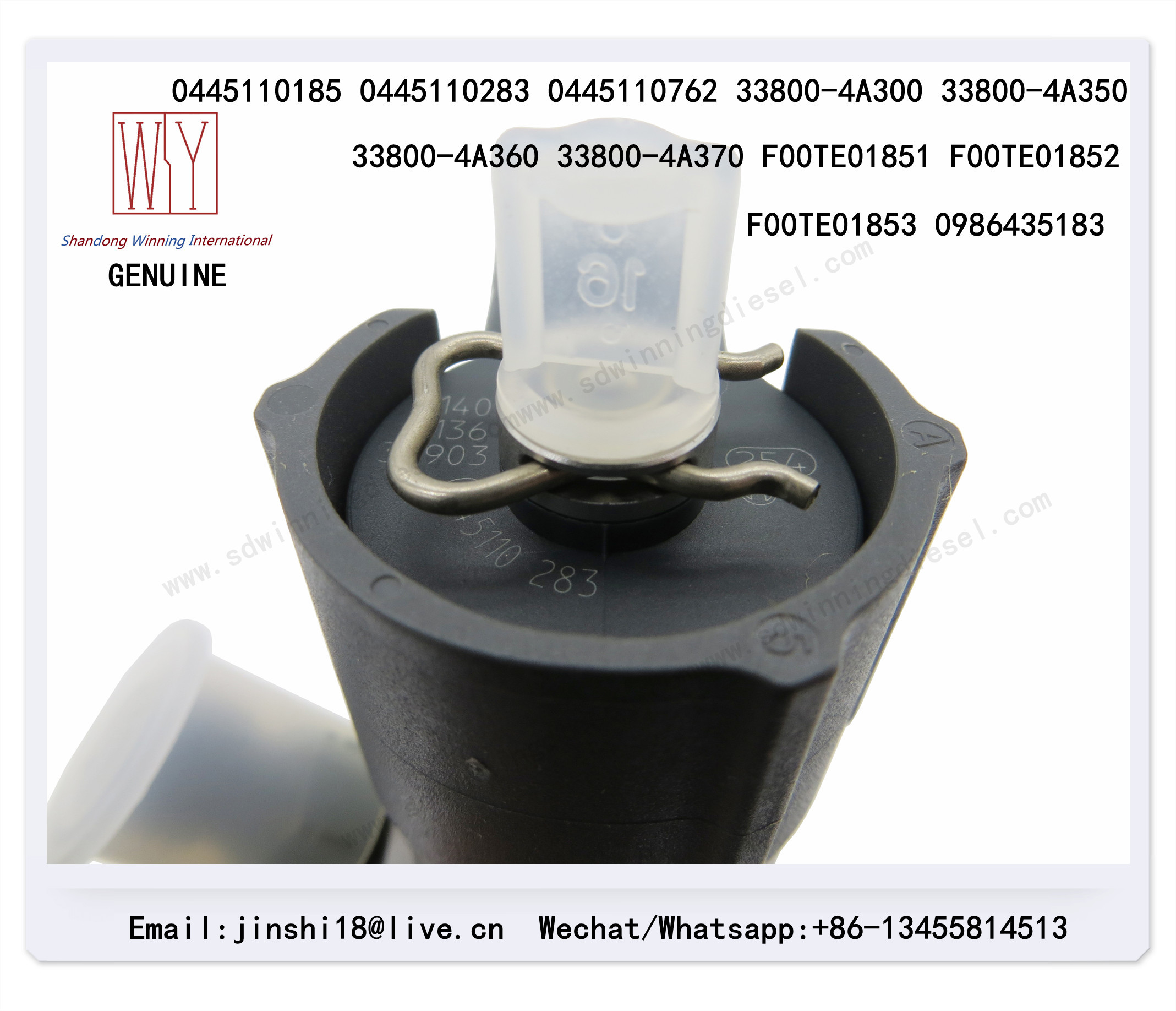 BOSCH GENUINE AND NEW FUEL INJECTOR 0445110185 0445110283 0445110762 FOR HYUNDAI 33800-4A300 33800-4A350 33800-4A360 338