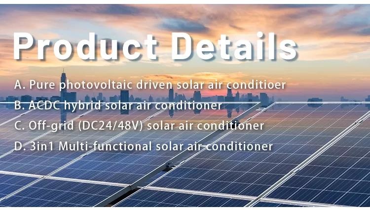 R410a Solar Air Conditioning System Cooling Heat Water Cooled Photovoltaic Panels