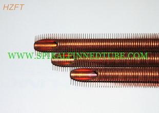 Heat Exchanging Extruded Fin Tube for Liquid / Air Heating and Cooling 25mm Outer Dia