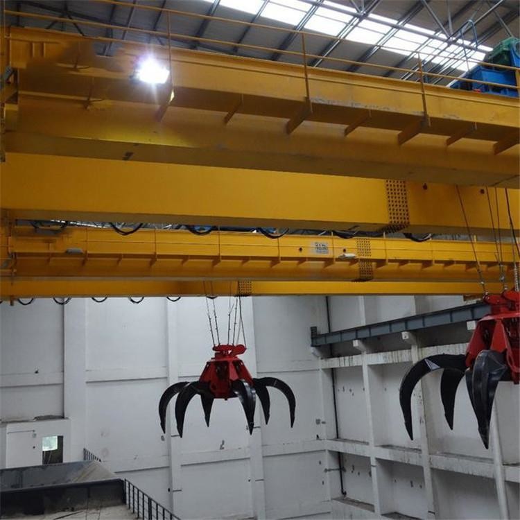 China's high quality and low price65 ton garbage grab bridge double beam crane, power plant double beam crane, grab dou