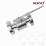 316l Stainless Steel Floating Ball Valve DN50 1500LB Flange Hard Seal Manual
