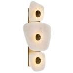 Marble led gold metal indoor decoration wall lamp for hotel