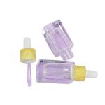 Silk-screen Printing 10ml 15ml Glass Packaging Square Shape Bottle for Hair