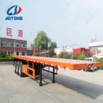 13m Length 3 Axles Flatbed Cargo Truck Semi Trailers for 5 Meters Container
