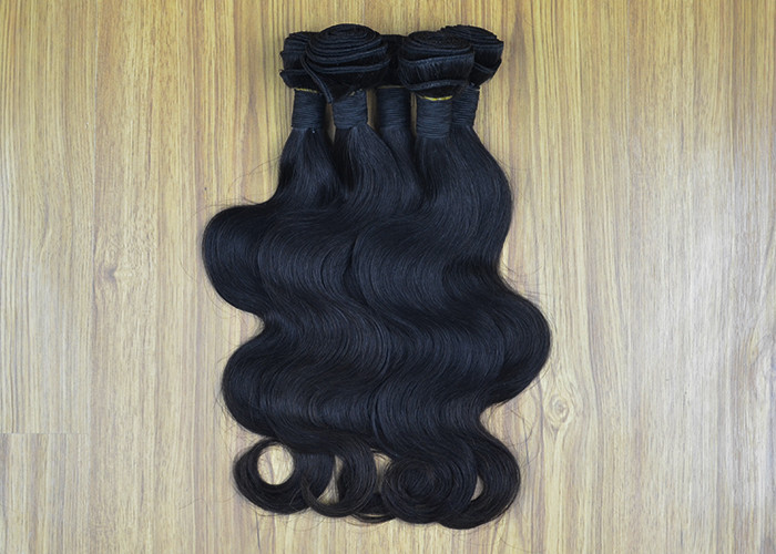 Gloosy Cambodian Virgin Hair Extensions For Adults Clean & Neat Ends Body Wave Can Be Permed
