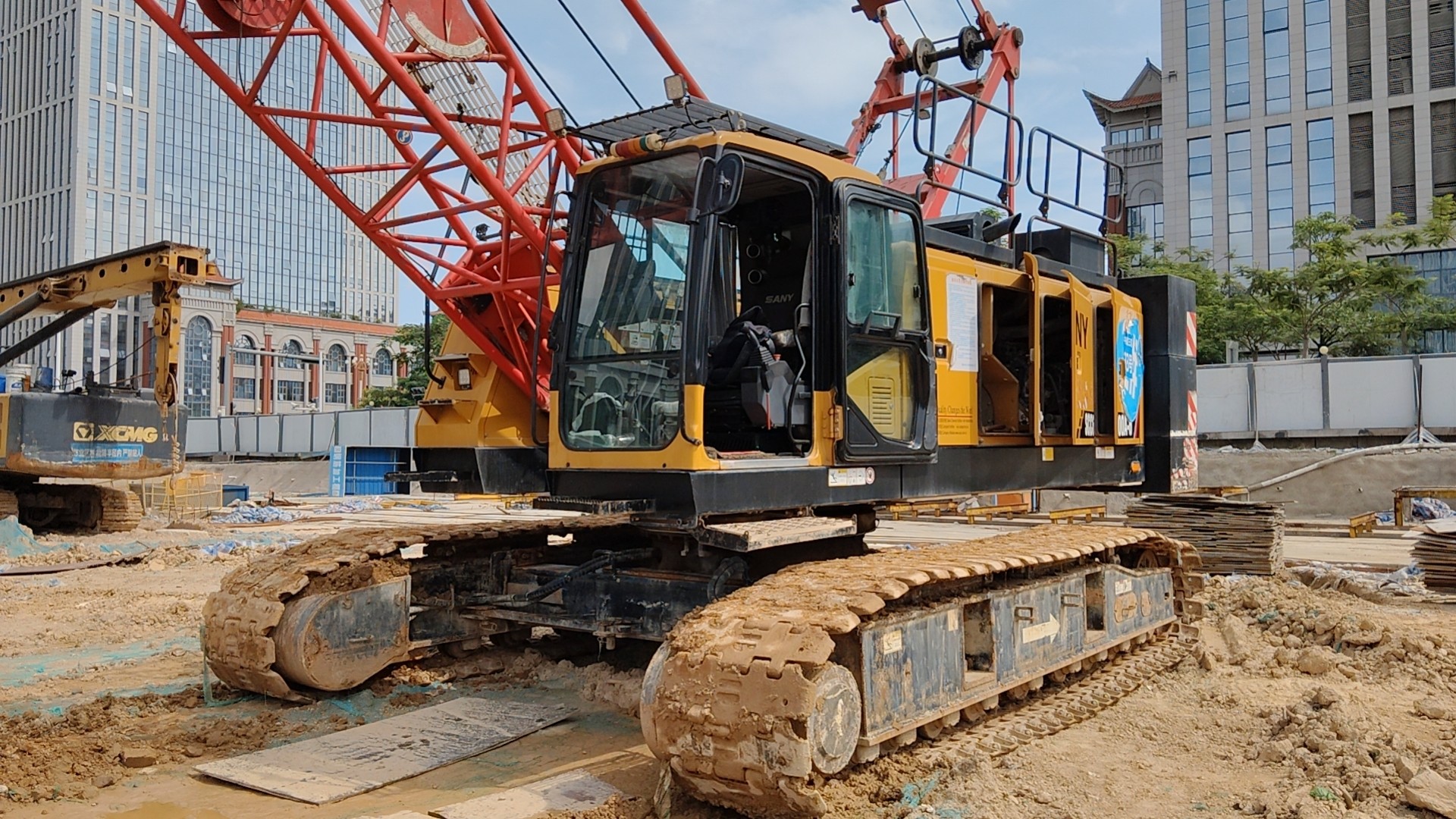 2021 Sany 60 Ton Crawler Crane 43m Maximum Lifting Height Excellent Condition