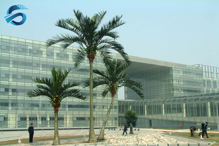 High Simulation Tall Artificial Coconut Palm Trees Handmade Technics