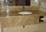 Emperador Light Brown Marble Stone Countertops For Bathroom / Kitchen