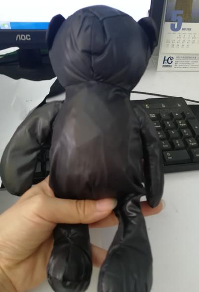 Cute Bear Doll Folding Shopping Bags Polyester Nylon Animal Shaped Foldable