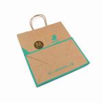 Personalized Bulk 10x5x13 Kraft Bags Paper Craft Bags With Handles