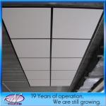 600*600*20/25 Fireproof Fiberglass Acoustic Ceiling Panel for Suspended