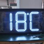 Auto Dimming Control 12 Inches LED Time And Temperature Panel Outdoor Glare LED